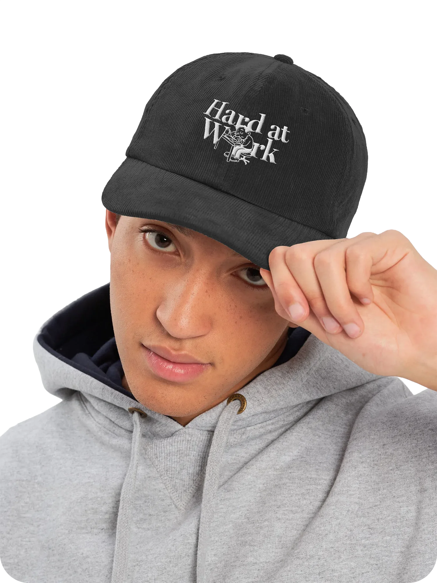 Hard At Work Corduroy Cap product image (5)