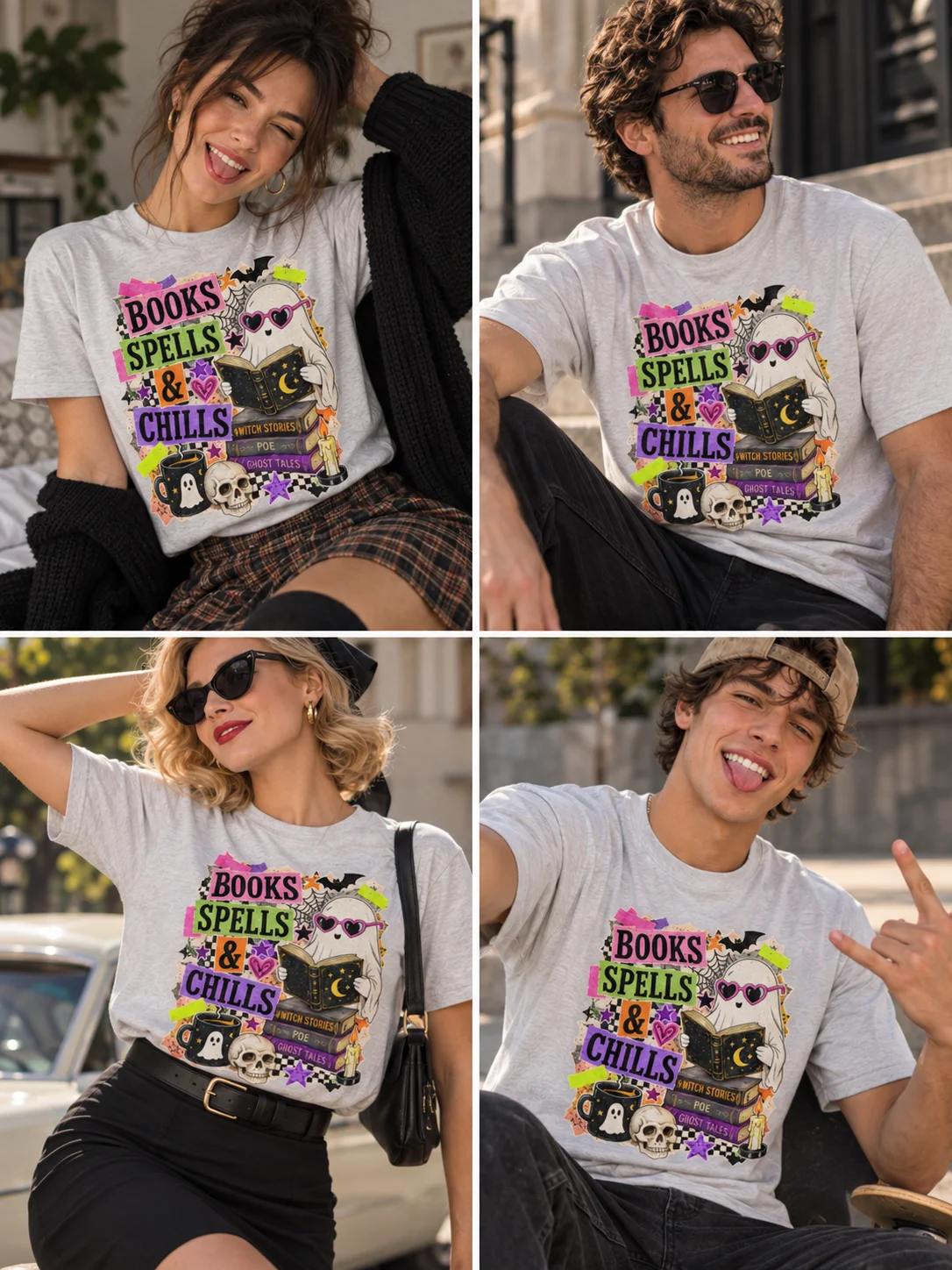 Books, Spells & Chills Halloween T-Shirt product image (3)