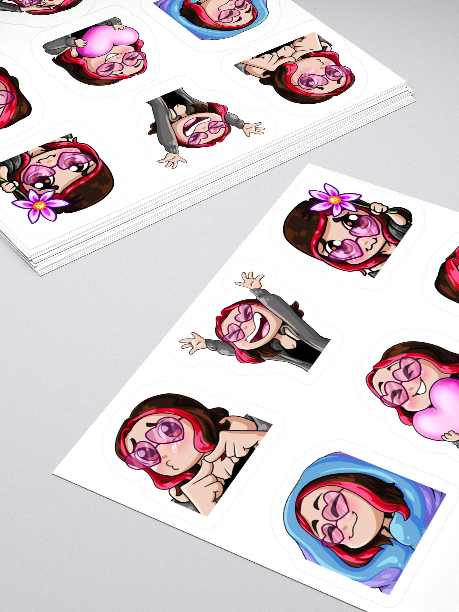 Human1 Emotes [Pack 1] || Kiss Cut Stickers product image (4)