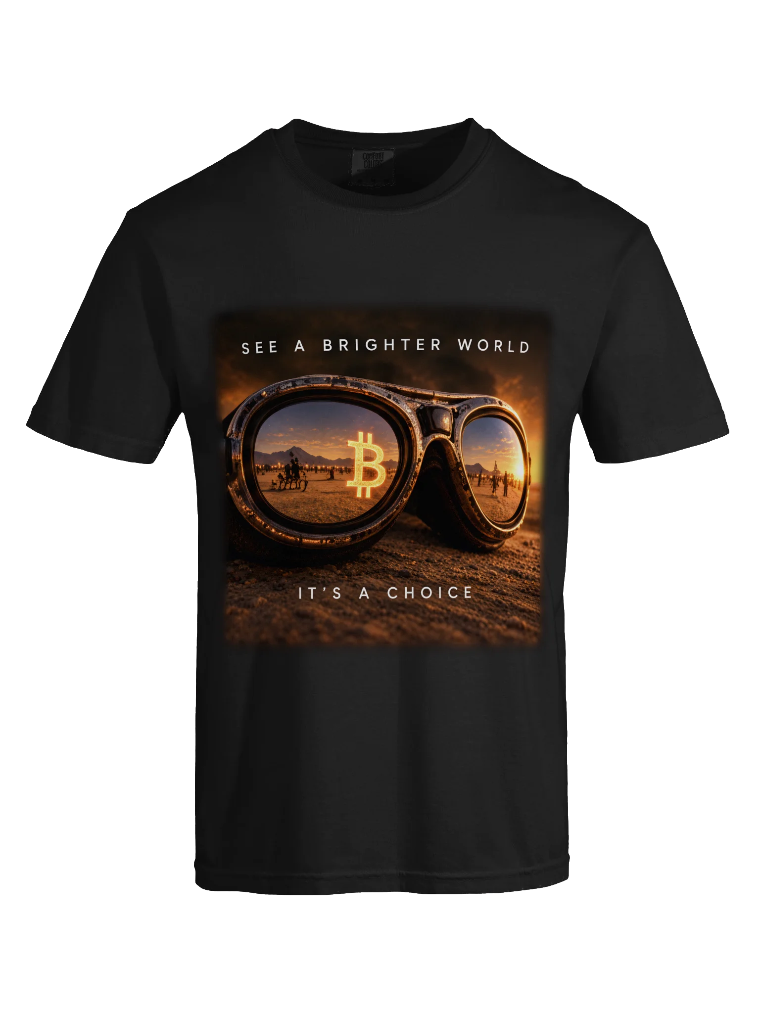 BM Goggles Bitcoin Shirt (Black) product image (9)