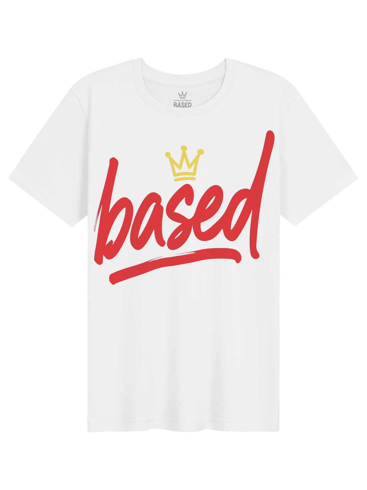 Based! Red Crown Script Tee product image (1)