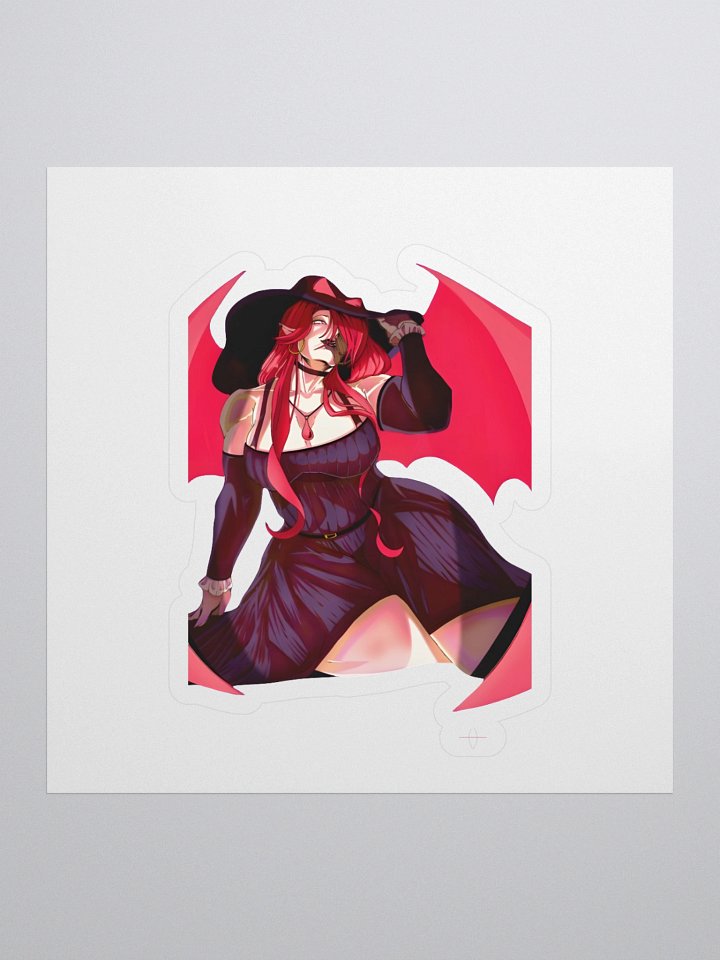 lady valantine mature vibe sticker product image (1)