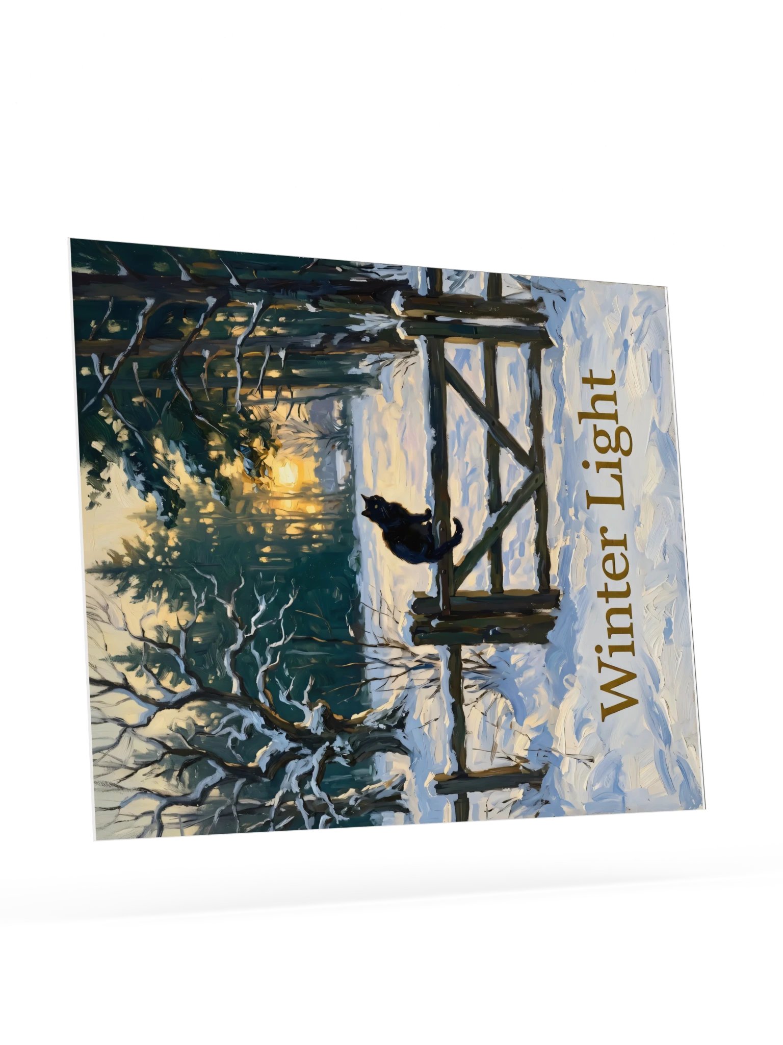 Winter Fence Cat Poster product image (23)