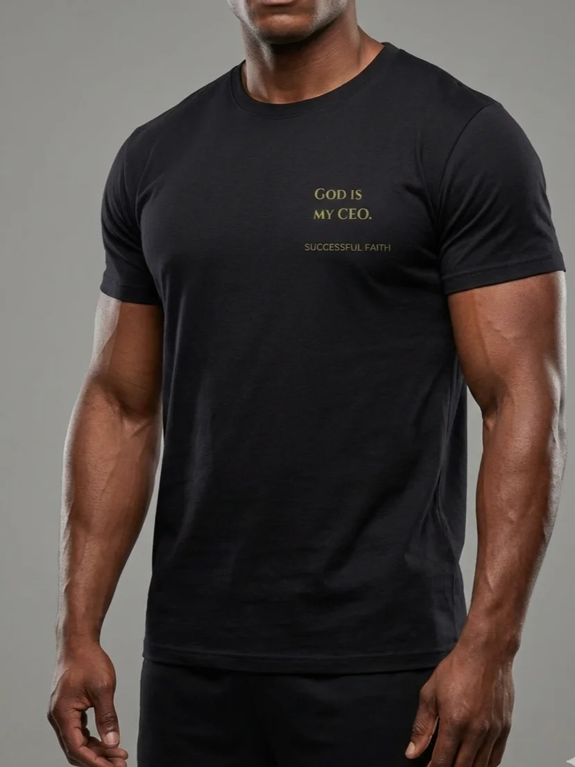 The "God is my CEO" Vintage T-shirt – Faith Over Hustle Edition product image (4)