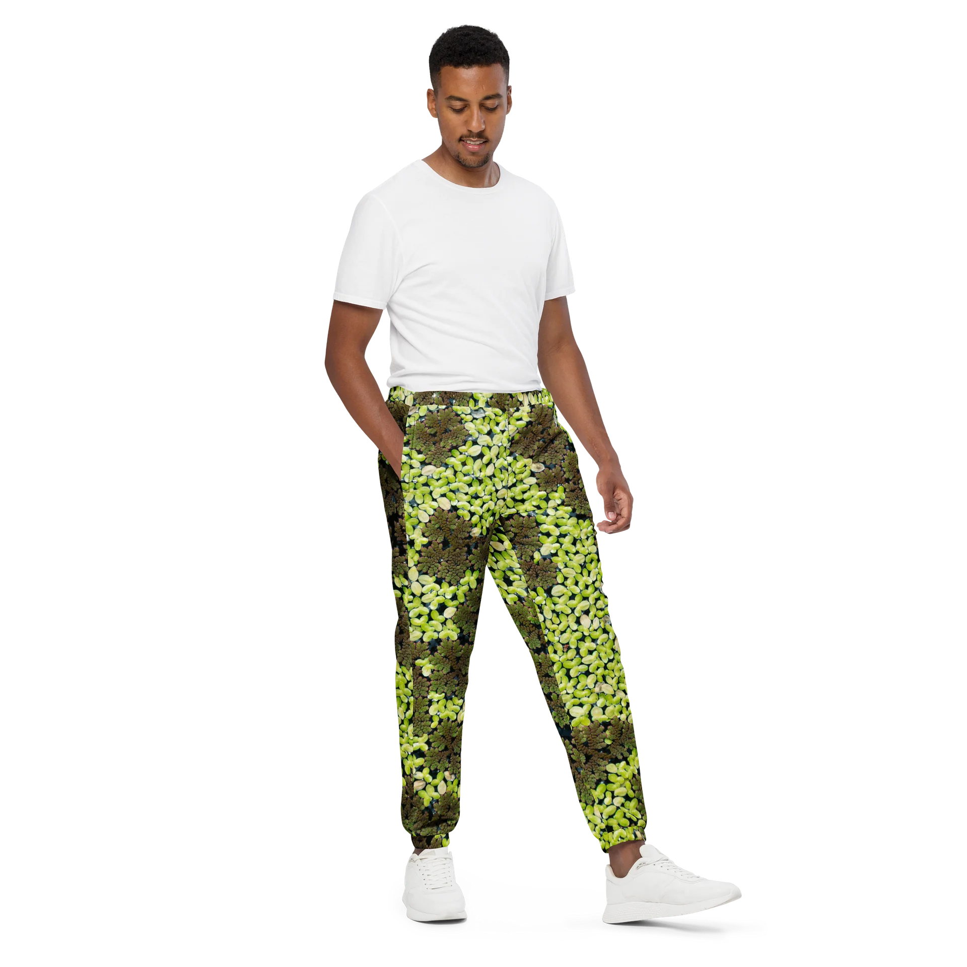 Verdant Life Life Unisex All-Over Print Light Lush Foliage Performance Track Pants product image (2)