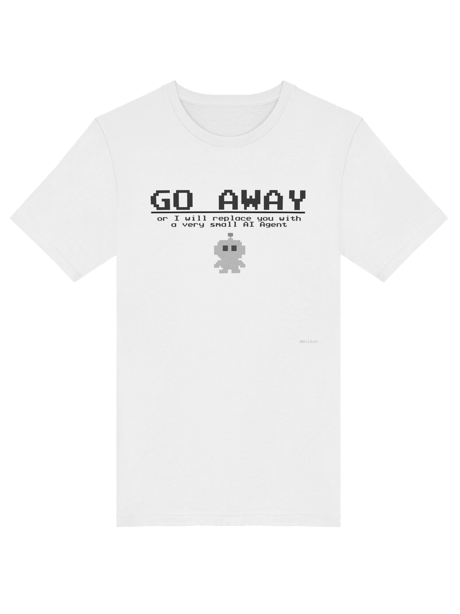 GO AWAY - Minimalist Tech Culture T-Shirt - Light product image (3)