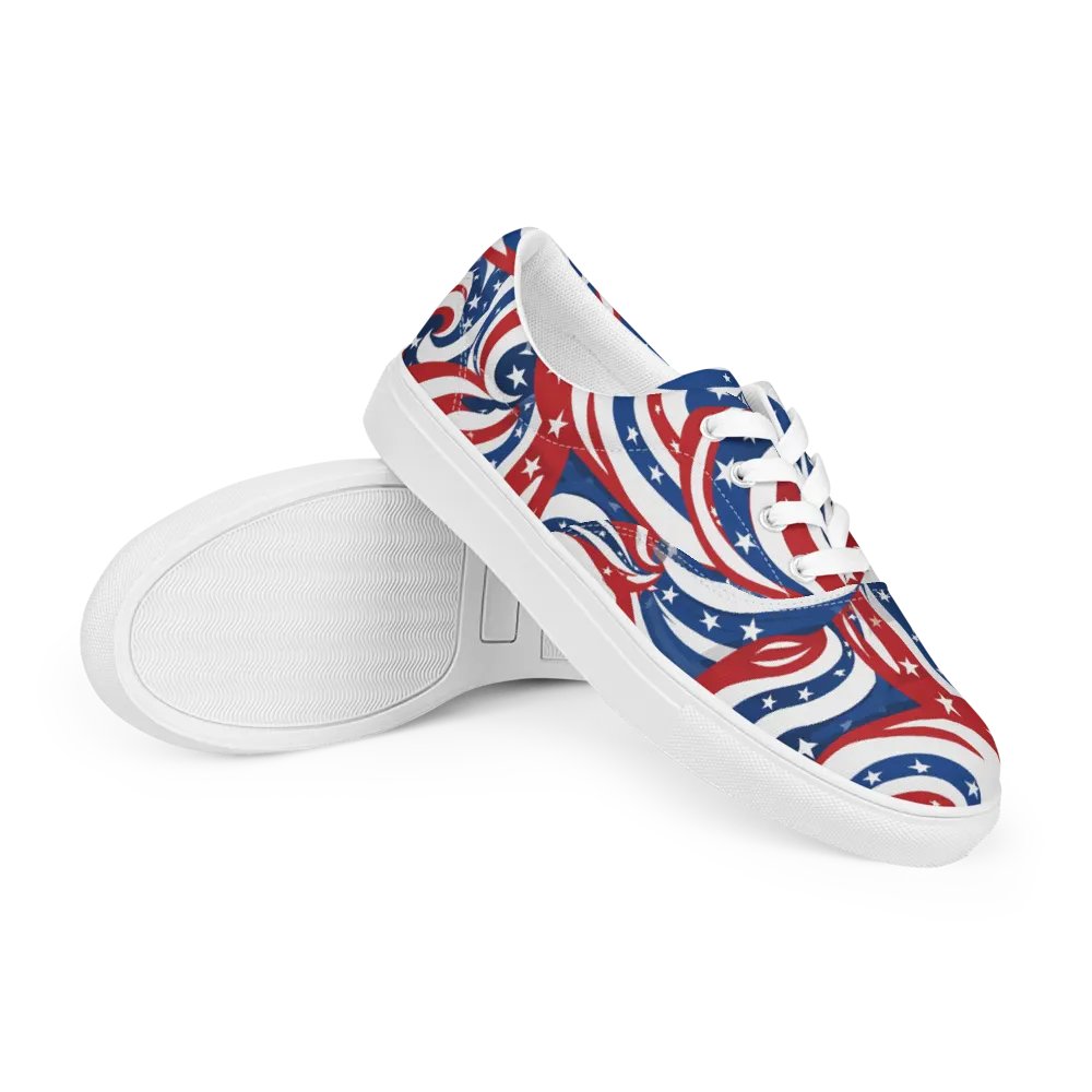 Patriotic Swirls Lace-Up Shoes product image (10)
