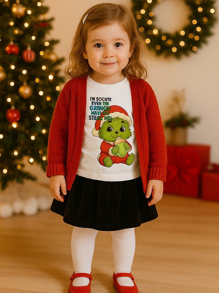 Grinch-Worthy Baby Santa Tee product image (1)