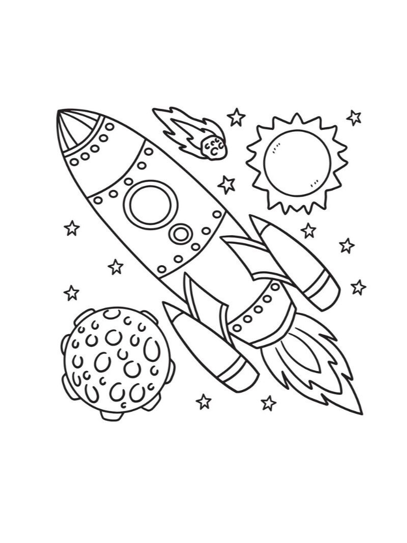Galaxy Coloring Pages Printables product image (3)