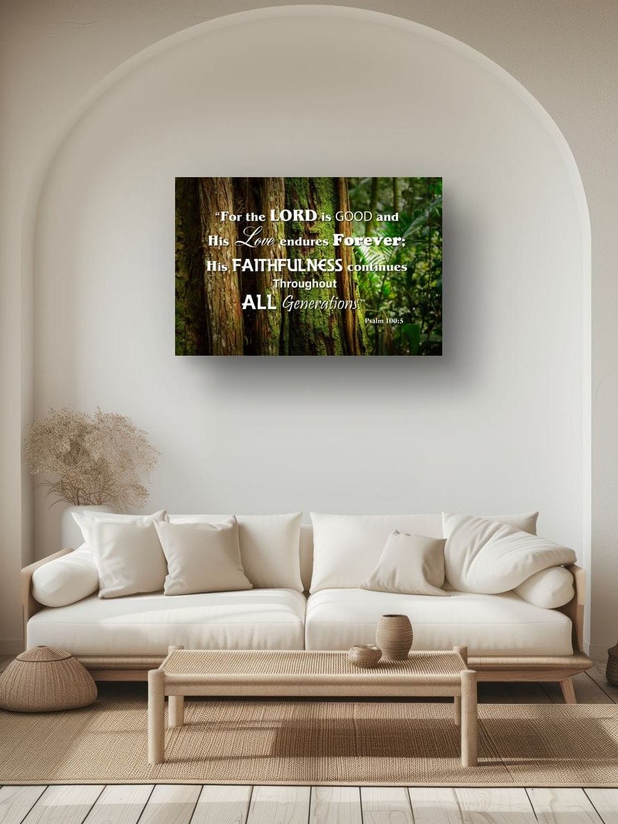Psalm 100:5 The Lord is Good Canvas Art product image (2)