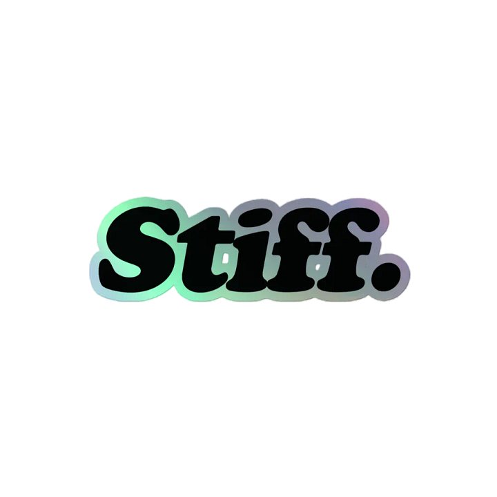 Stiff Sticker (Holographic) product image (1)
