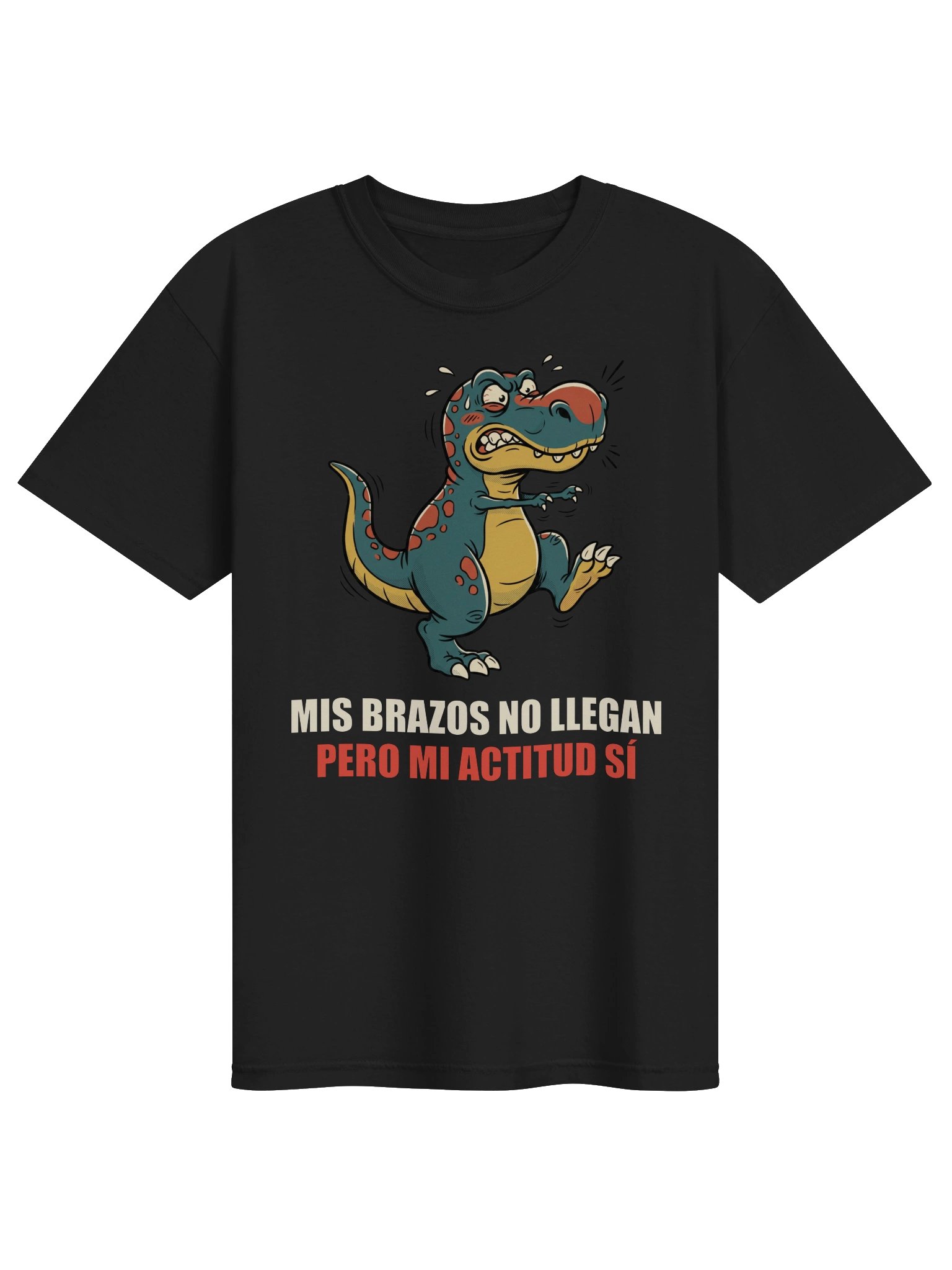 Camiseta Mis brazos no llegan, mi actitud sí – PaleoRealms product image (1)