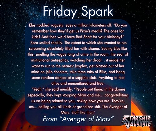 Today's #FridaySpark, hosted by @maraheathauthor! This week's word is 