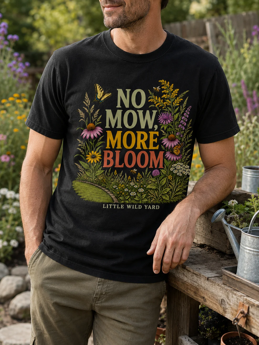 No Mow, More Bloom T-shirt product image (3)