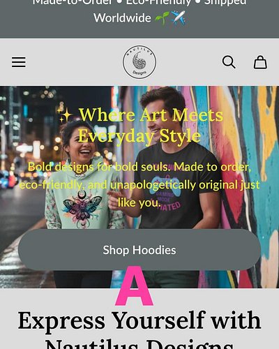 ✨ I’d love your honest opinion! ✨ 

I’m working on improving Nautilus Designs to create a better shopping experience — and I’...