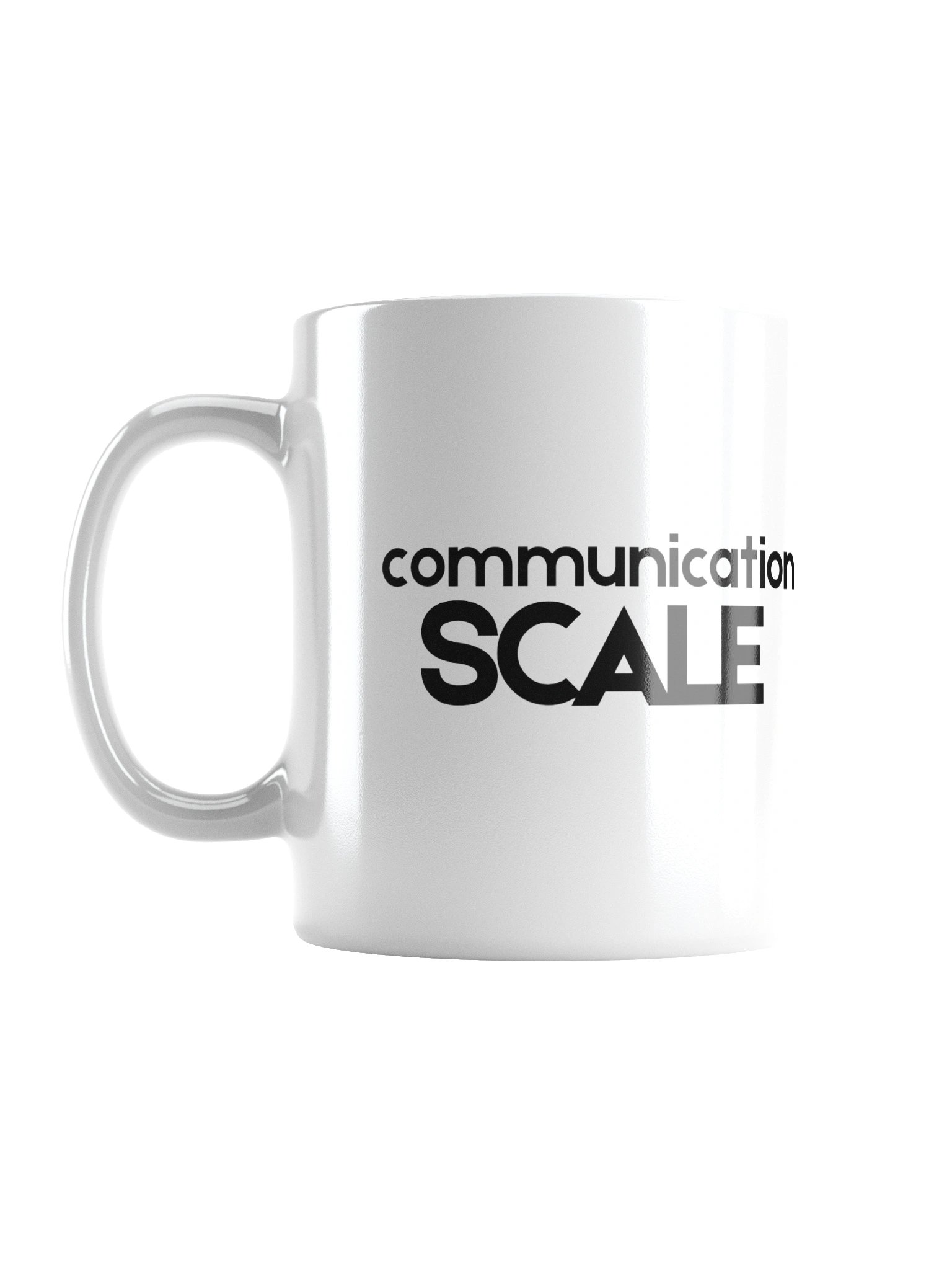 Communication Scale Mug - Minimalist Shared Living Humour - Roommate Flatmate Gift product image (1)