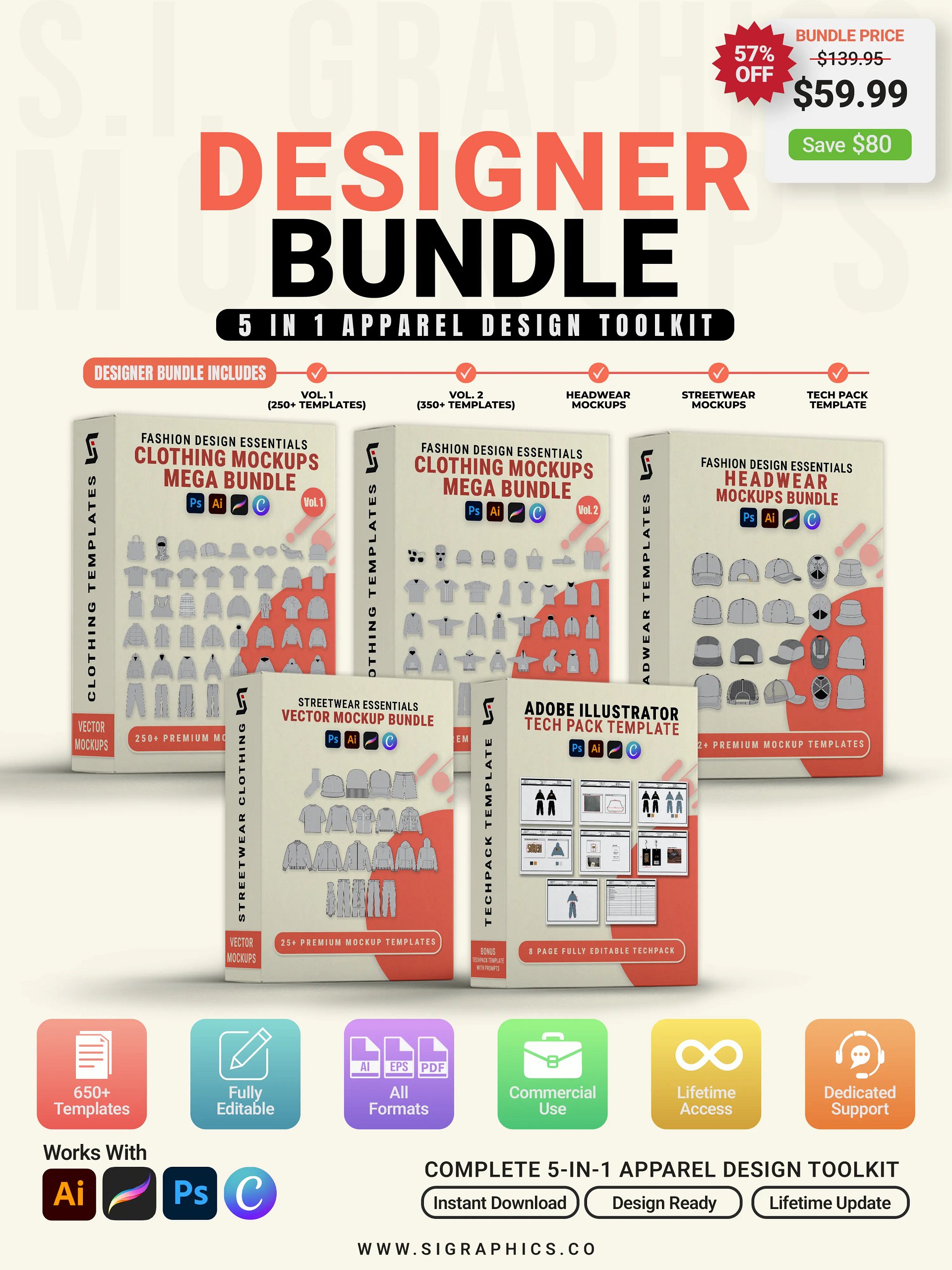 Designer Bundle – Essential Mockups & Tech Pack Toolkit product image (1)