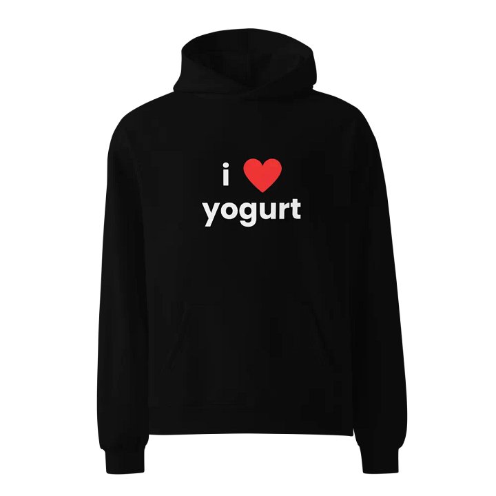 unisex "i ❤ yogurt" oversized hoodie product image (1)