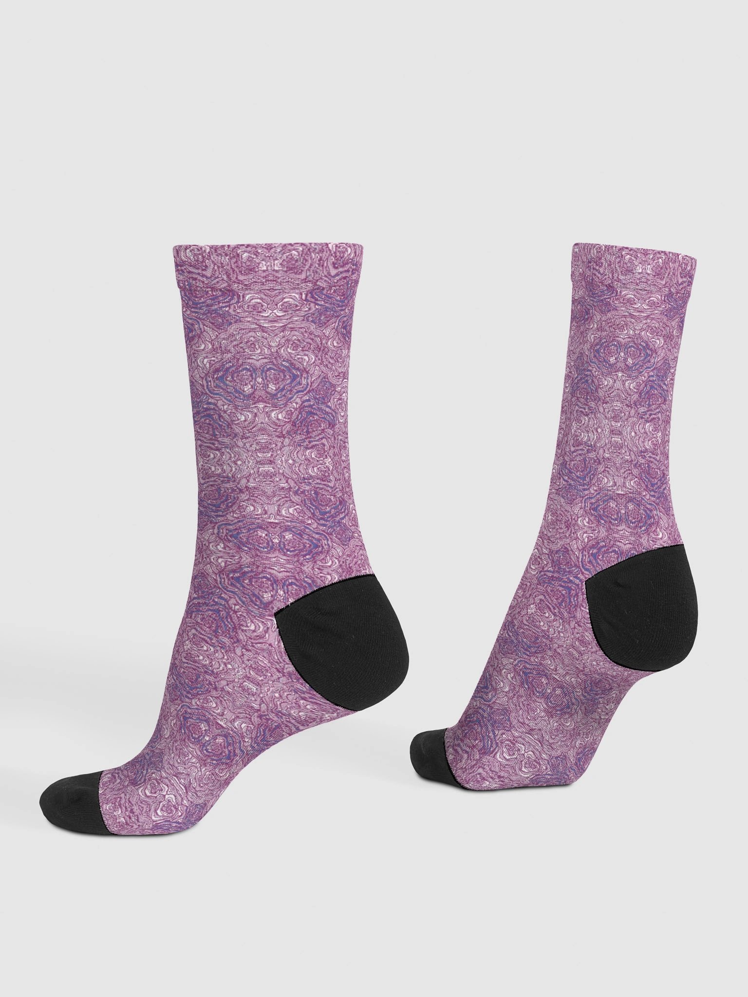 Cabbage Socks | Cabbage Whorl Art Print Crew Socks – Eco-Friendly product image (4)