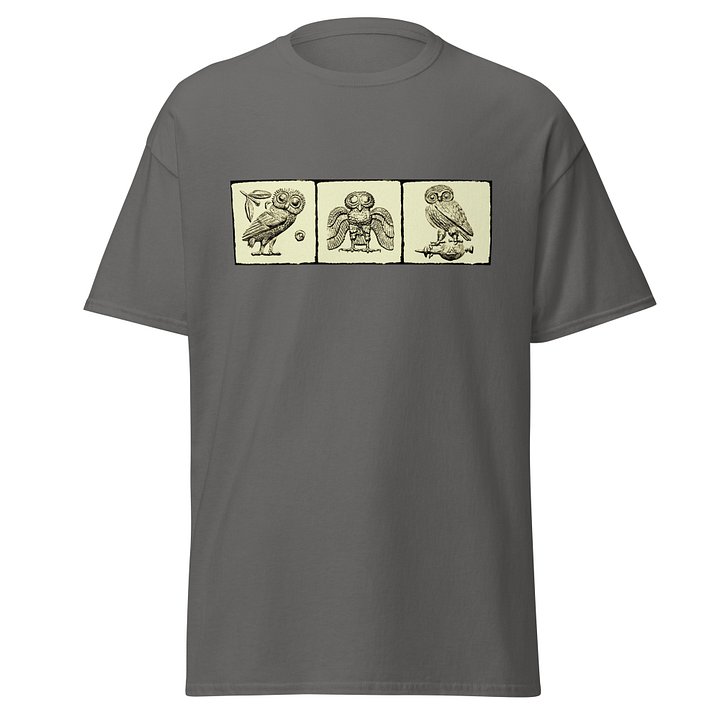 Athenian Owl Authentic Greek Tetradrachm Art 3rd Century BC, T-Shirt product image (1)