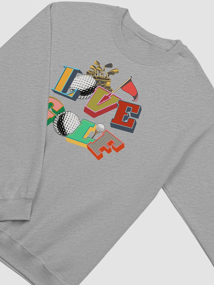 Love Golf Block Letters Colorful Crewneck product image (22)