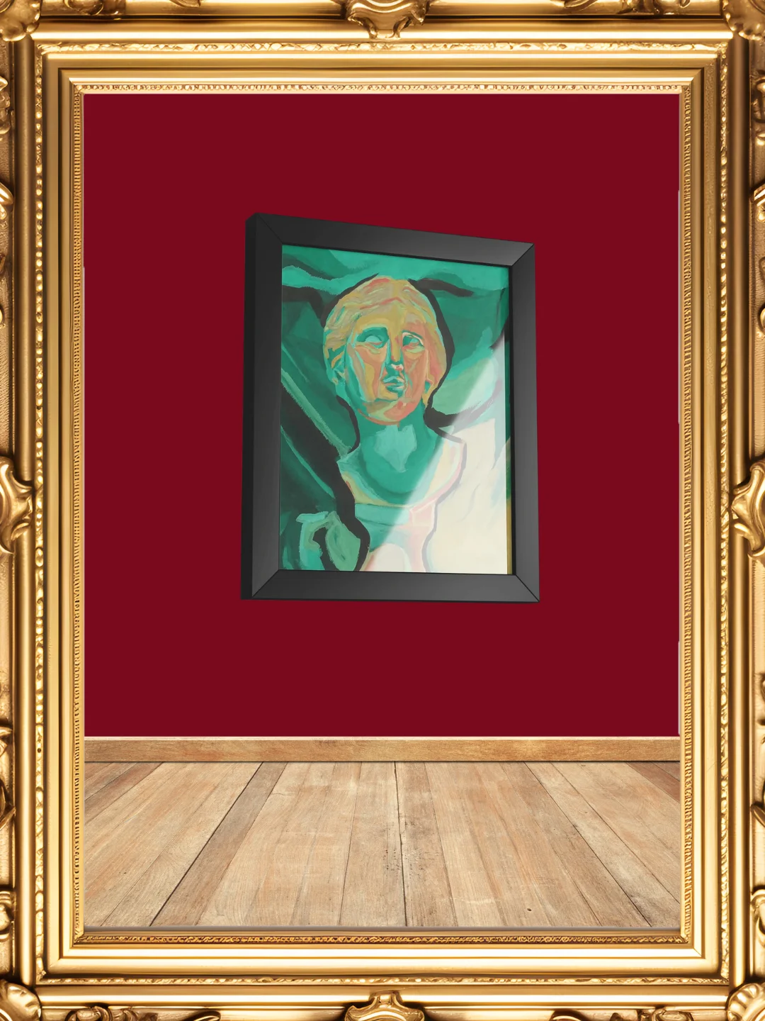 Neoclassical Turquoise Framed Print product image (6)