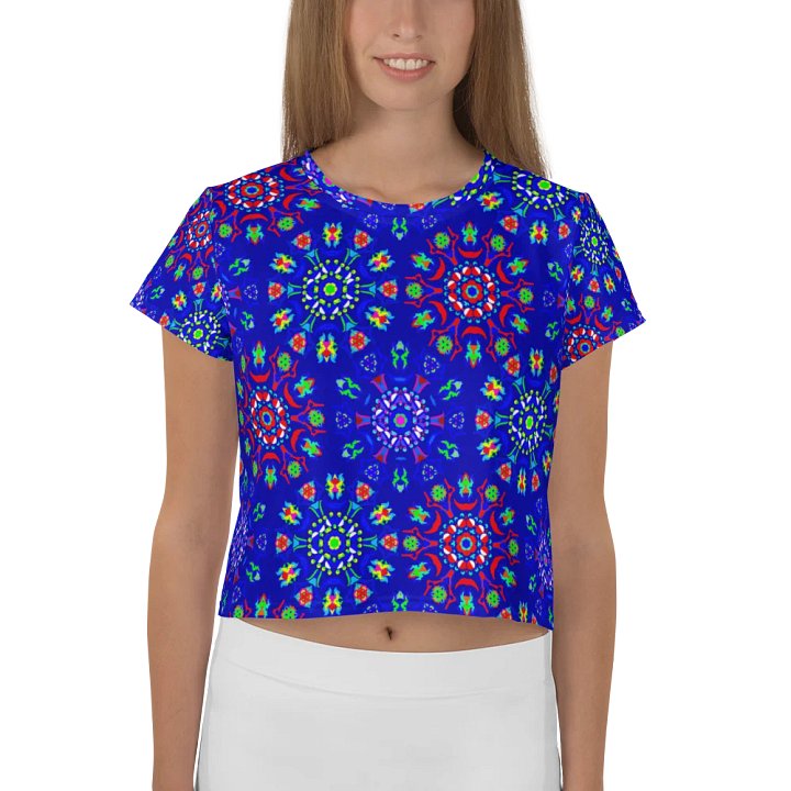 Floral Orbs Crop T Shirt product image (1)