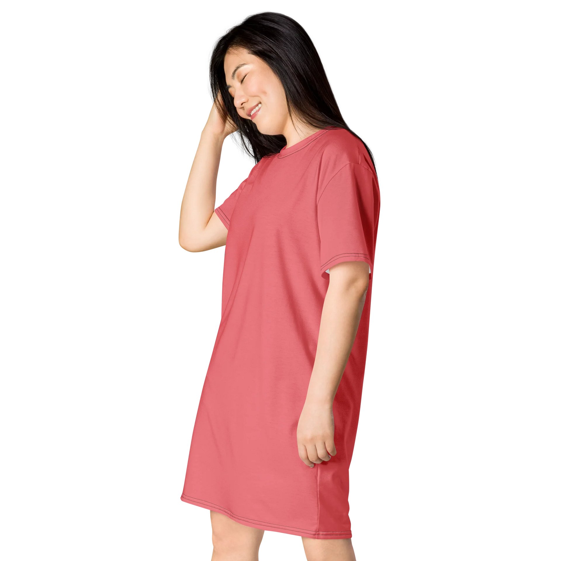 Froly Oversized T-Shirt Dress | Stretchy Fabric | Casual or Formal Style | Sizes 2XS-6XL | Exclusive Design product image (3)