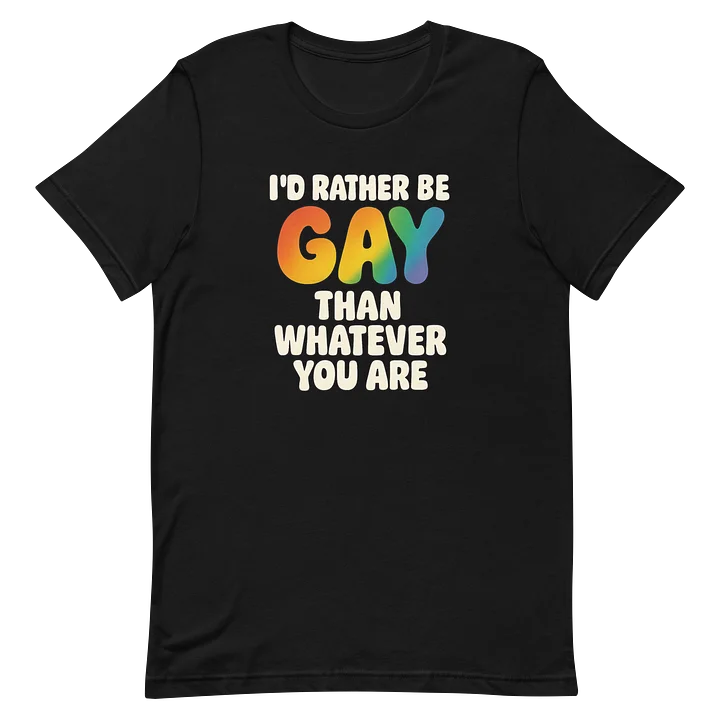 I'd Rather Be Gay Than Whatever You Are Tee product image (2)