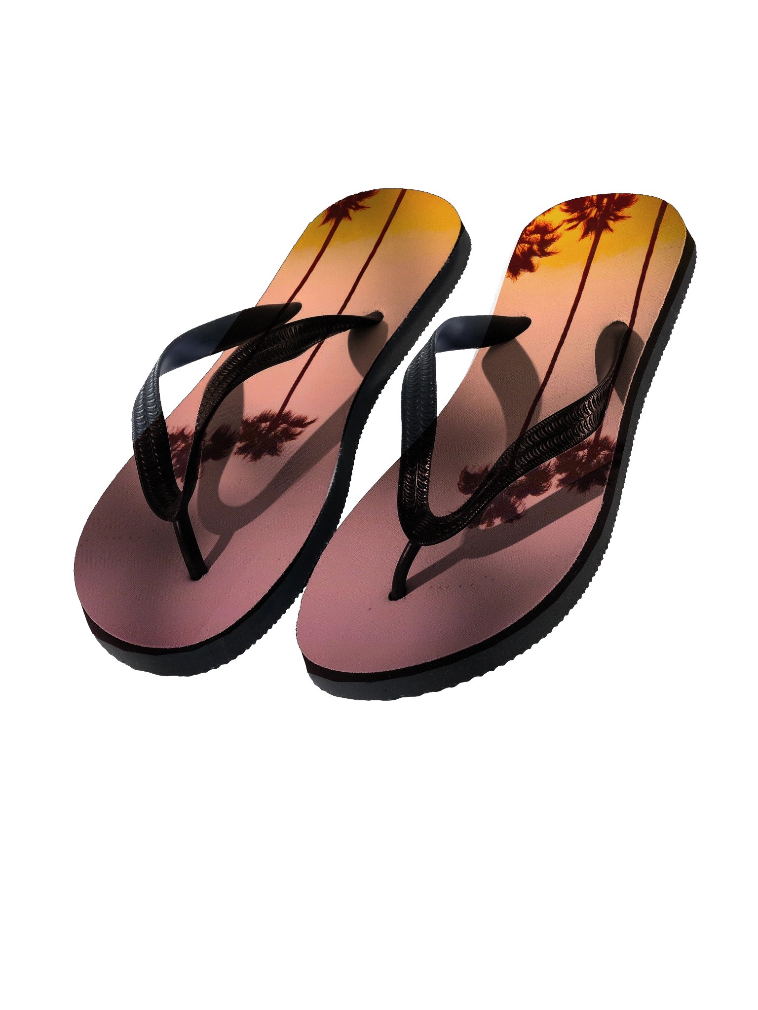 Pink Palms Flip Flops product image (1)