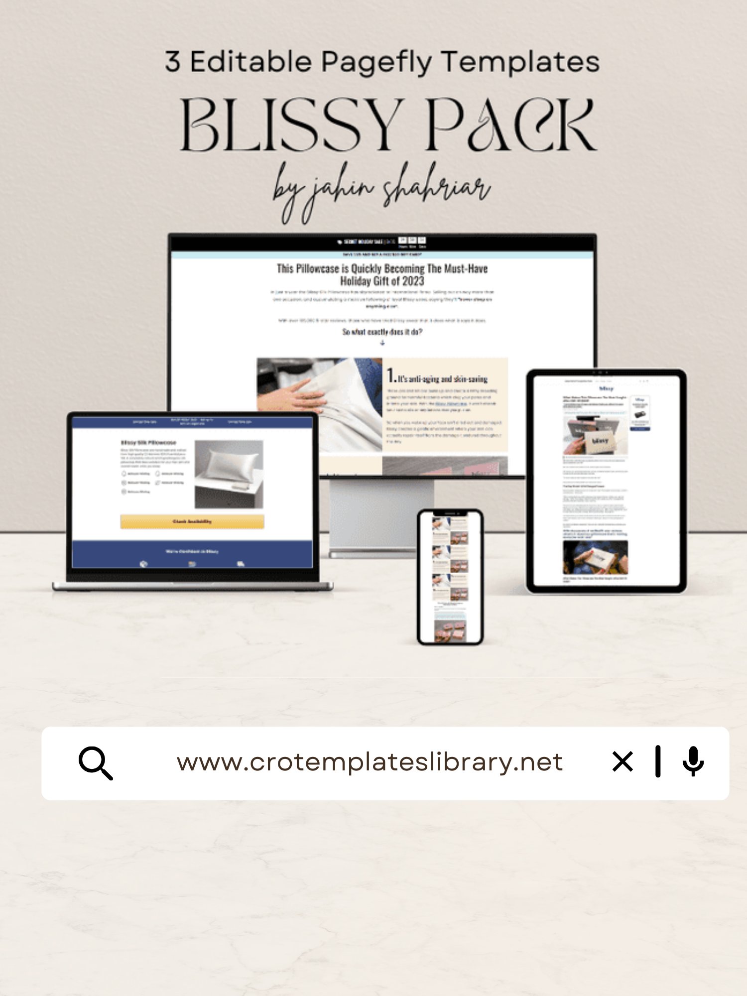 Blissy Shopify Advertorial Templates Pack product image (1)