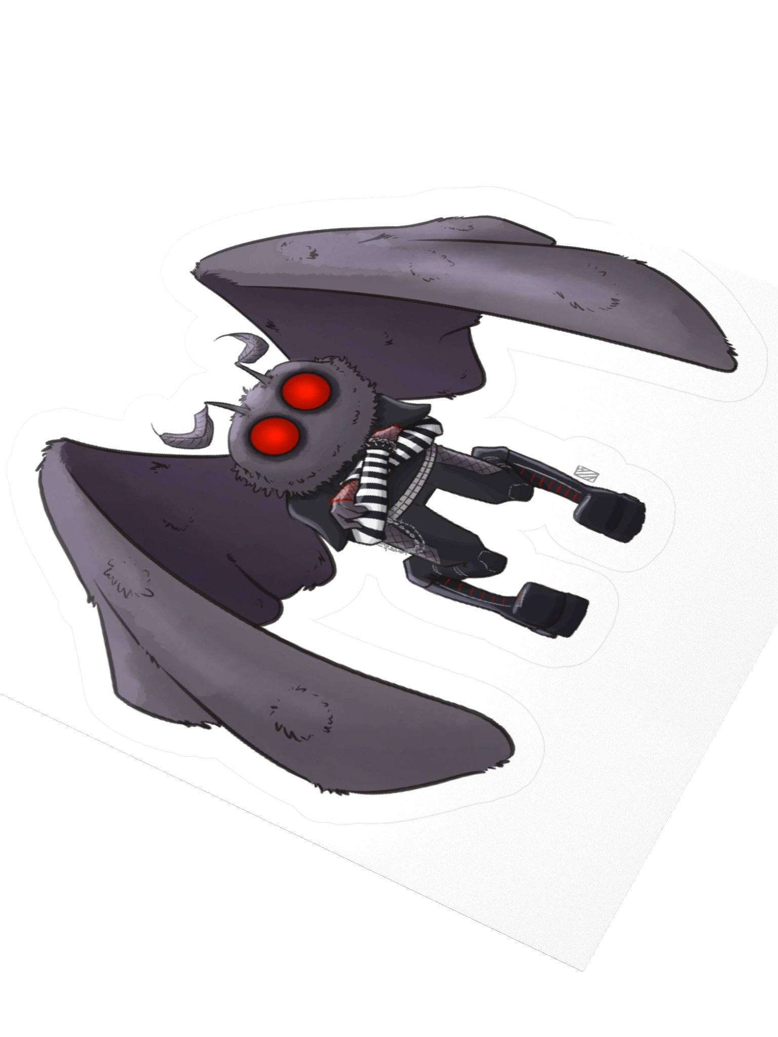 Goth Mothman Sticker | 3", 4" product image (3)