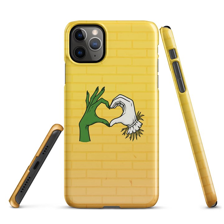 Wicked iPhone Case – Fiyero & Elphaba Heart Hands – Broadway Ship Art product image (1)