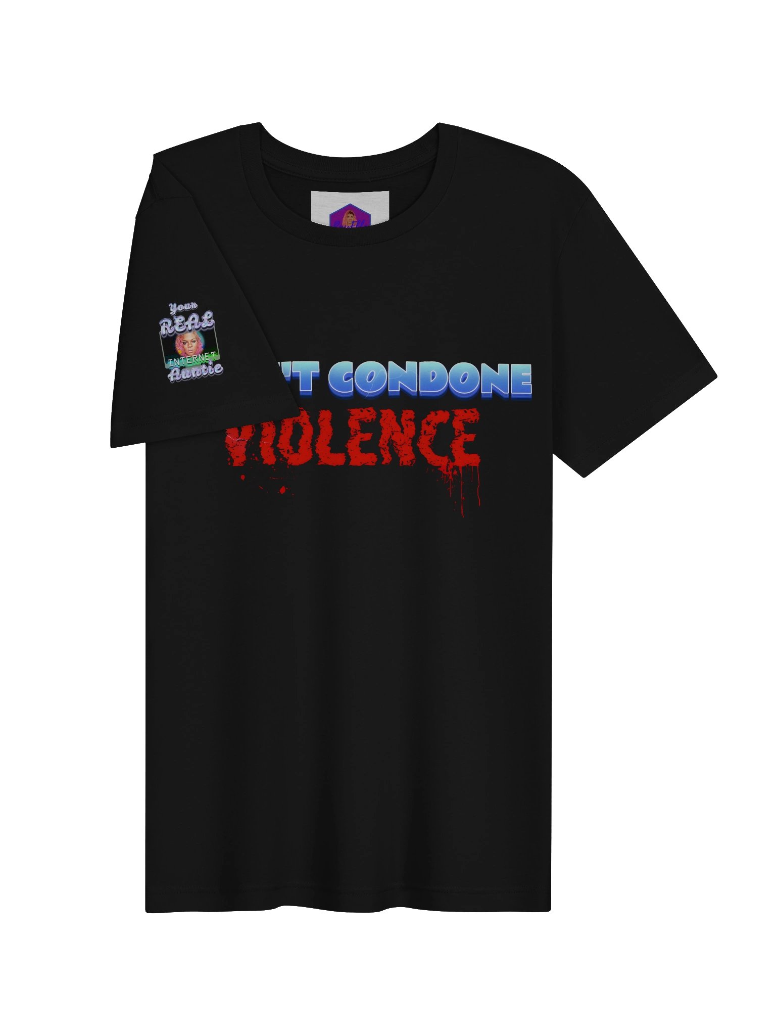 I Don’t Condone Violence Tee (Female) product image (27)