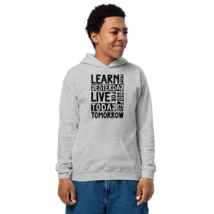Learn • Live • Hope Youth Unisex Hoodie product image (2)