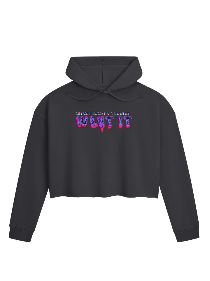 “WANT IT” Women's Cropped Hoodie product image (3)