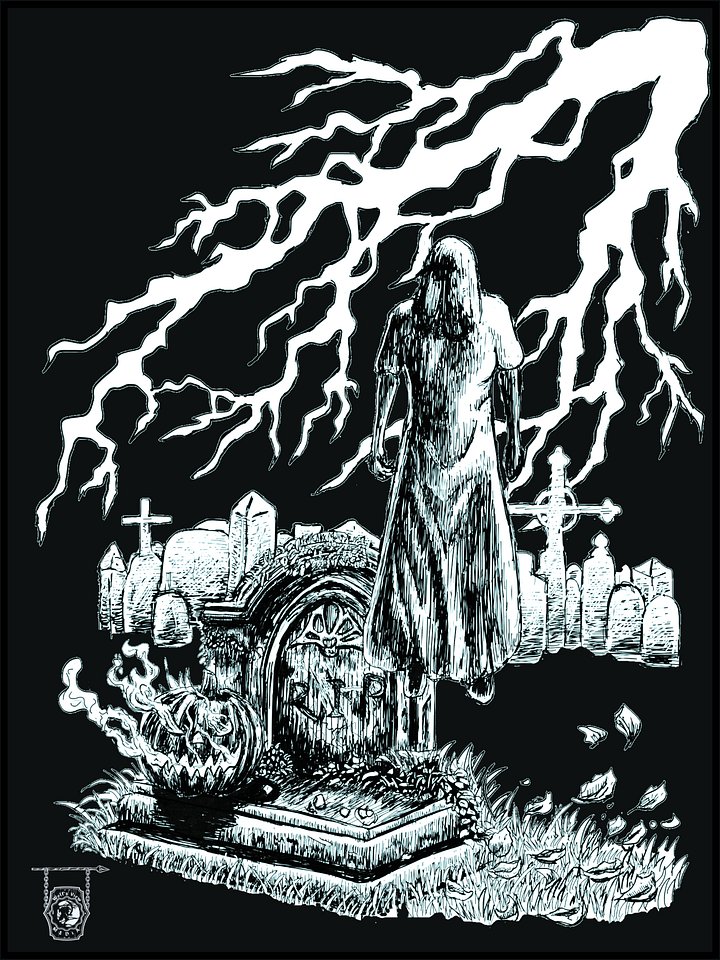 Phantom V- Halloween Night- Poster Print (Black Background) product image (1)