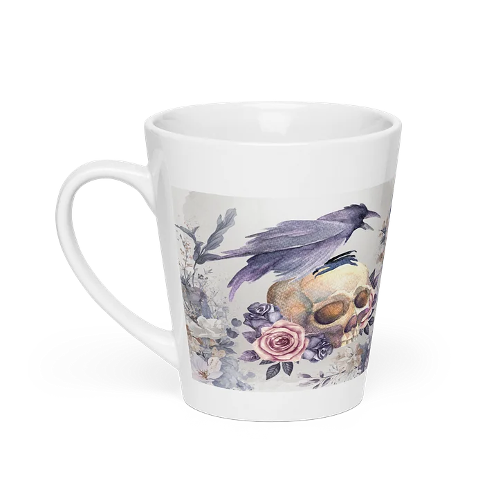 Best Friends: Gothic Raven and Skull Latte Mug product image (1)