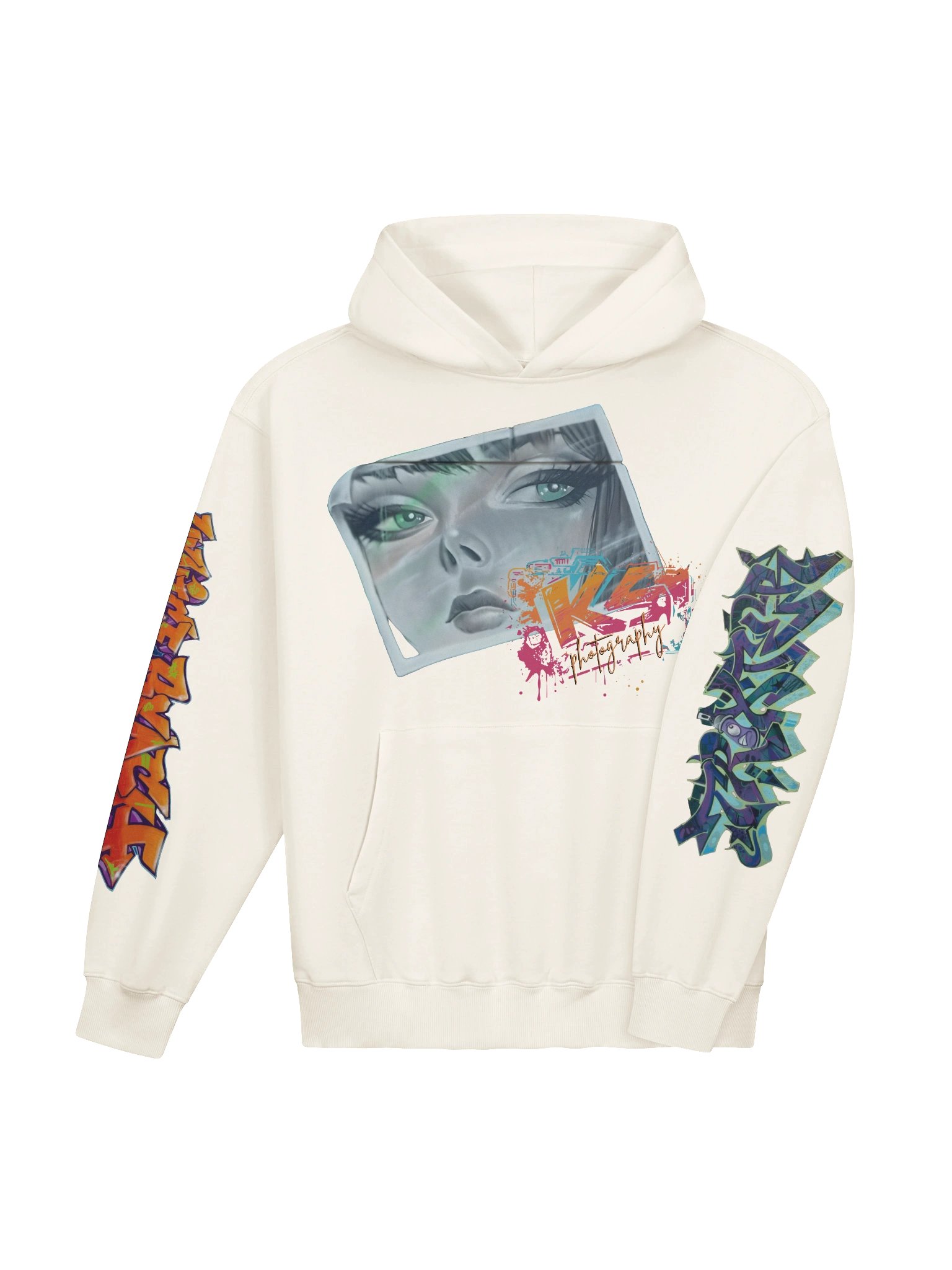 Venice Beach Graffiti Luxury Heavy Weight Terry Hoodie product image (8)