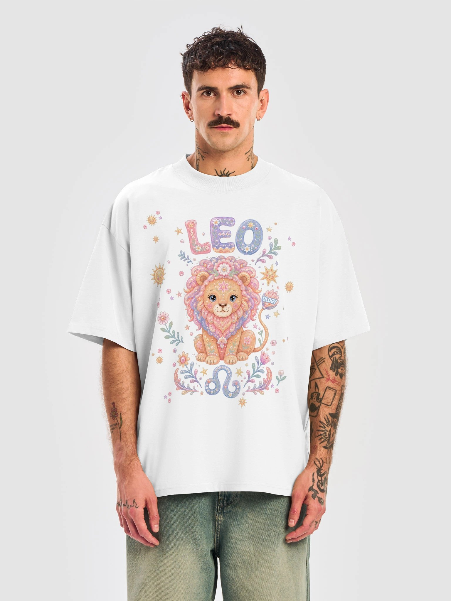 Leo Astro Pop Oversized Tee product image (9)