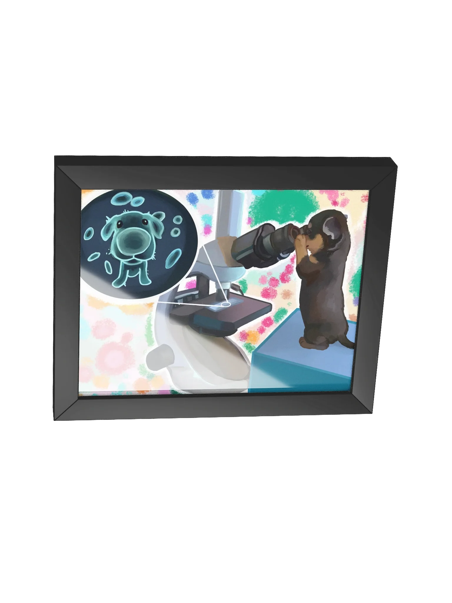 Microbiology framed poster product image (2)