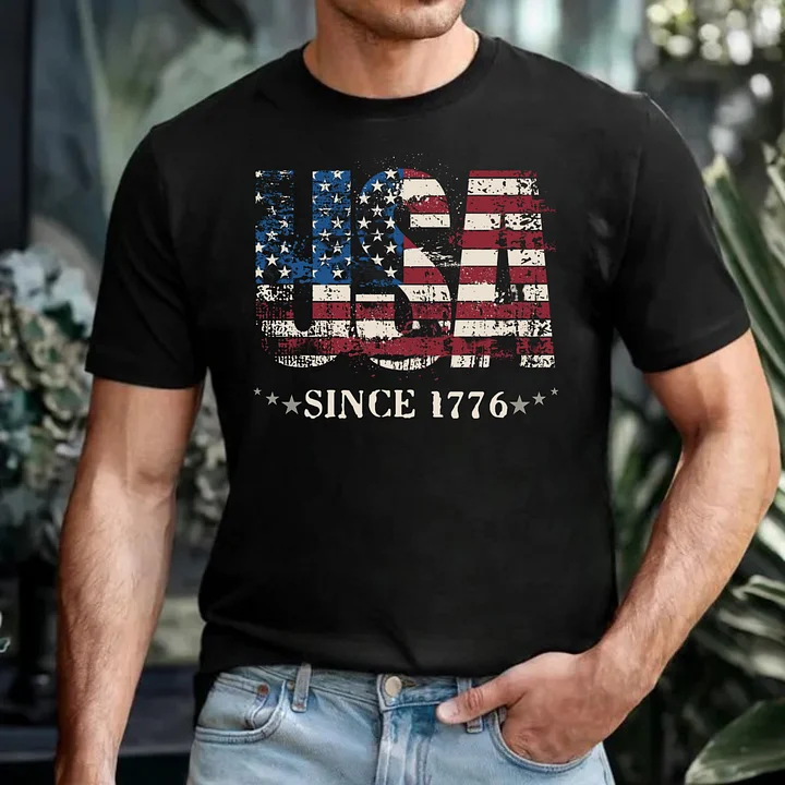 Vintage USA Flag Tee - Since 1776 - 250th Independence Anniversary product image (1)
