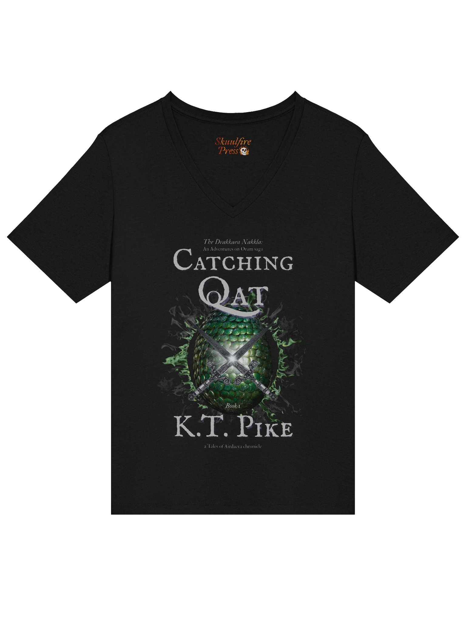 Catching Oat Book Cover V-Neck Tee product image (3)
