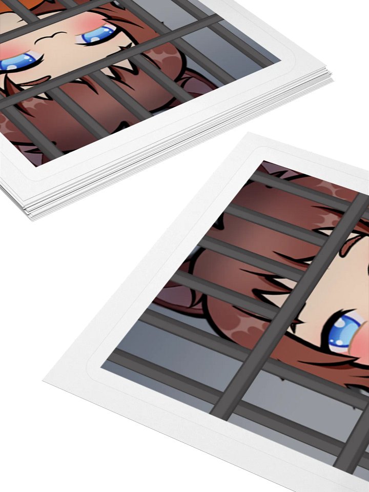 Horny Jail Kiss Cut Stickers product image (5)