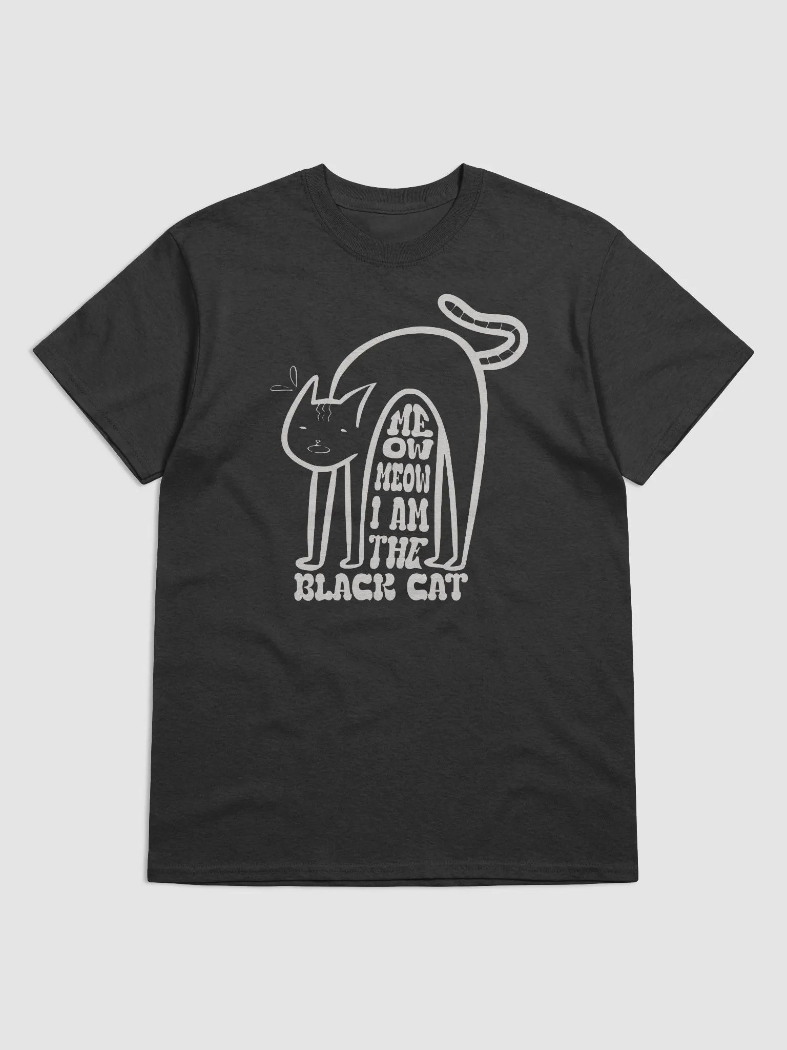 Whiskered Feline Vibe T-Shirt product image (1)
