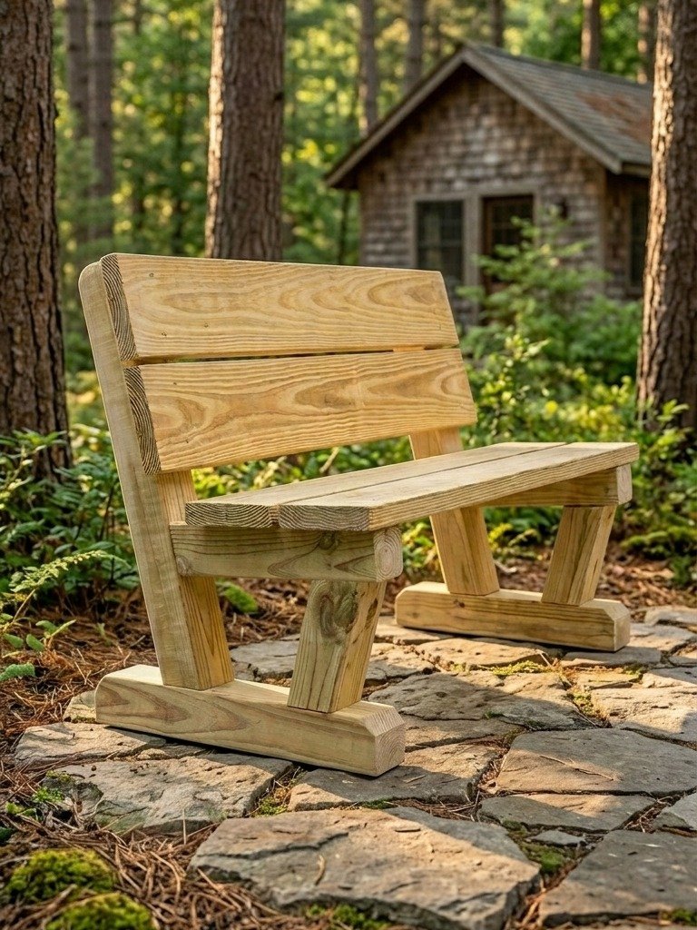 Outdoor Bench Plans - 4x4 Legs product image (2)