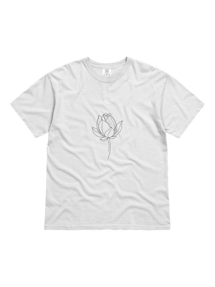 The Lotus Soul Tee | Minimalist Line Art product image (1)