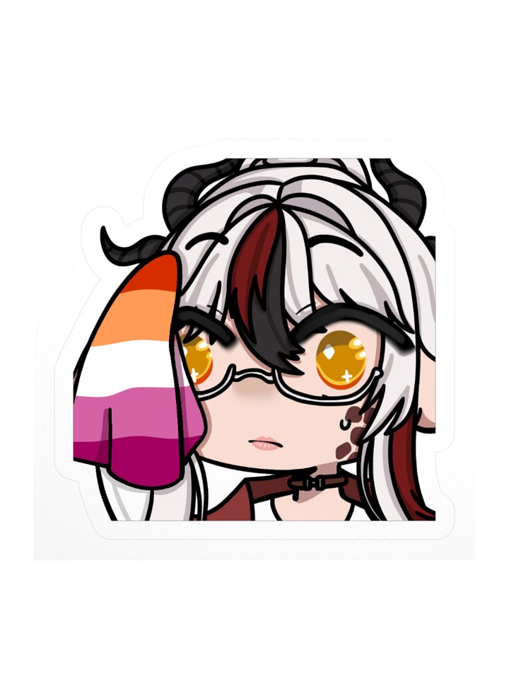 Kori Taicho Lesbian Handkerchief Pride Sticker product image (1)