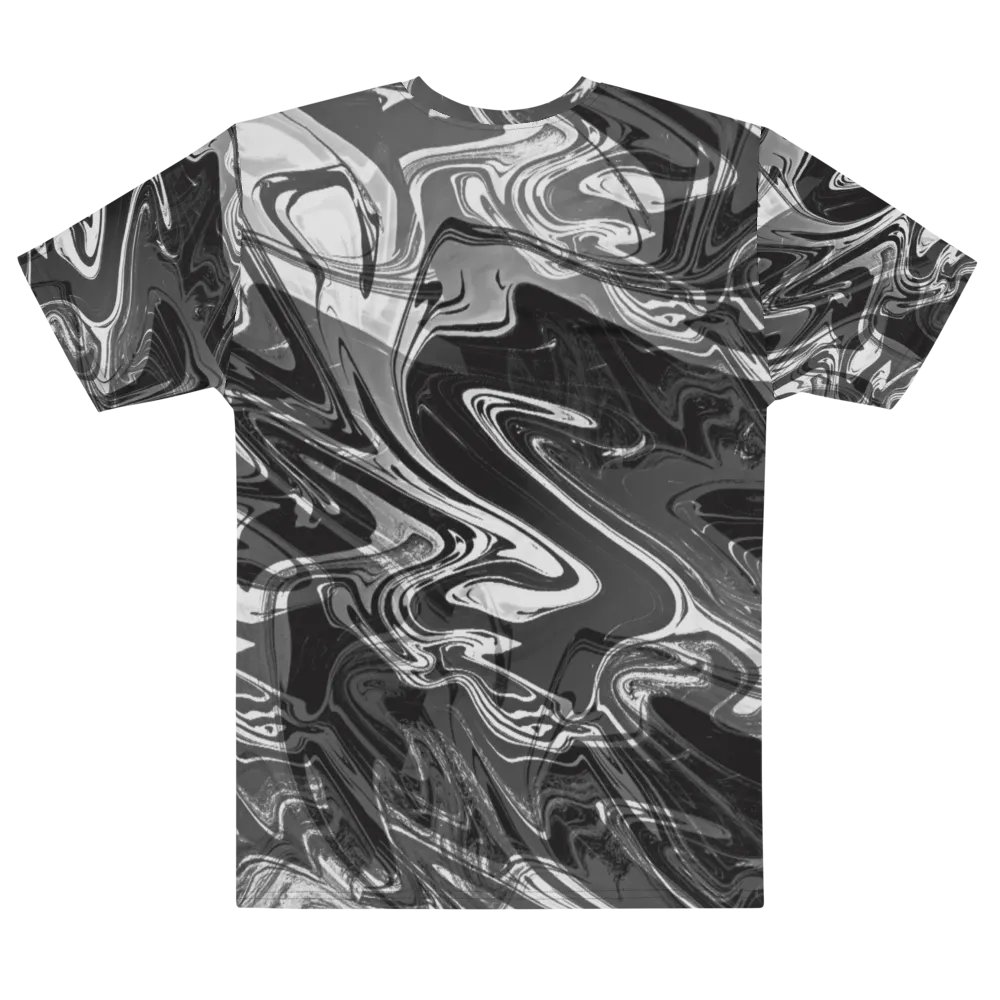 Black and White Swarm Pattern Urban Design T-Shirt product image (6)