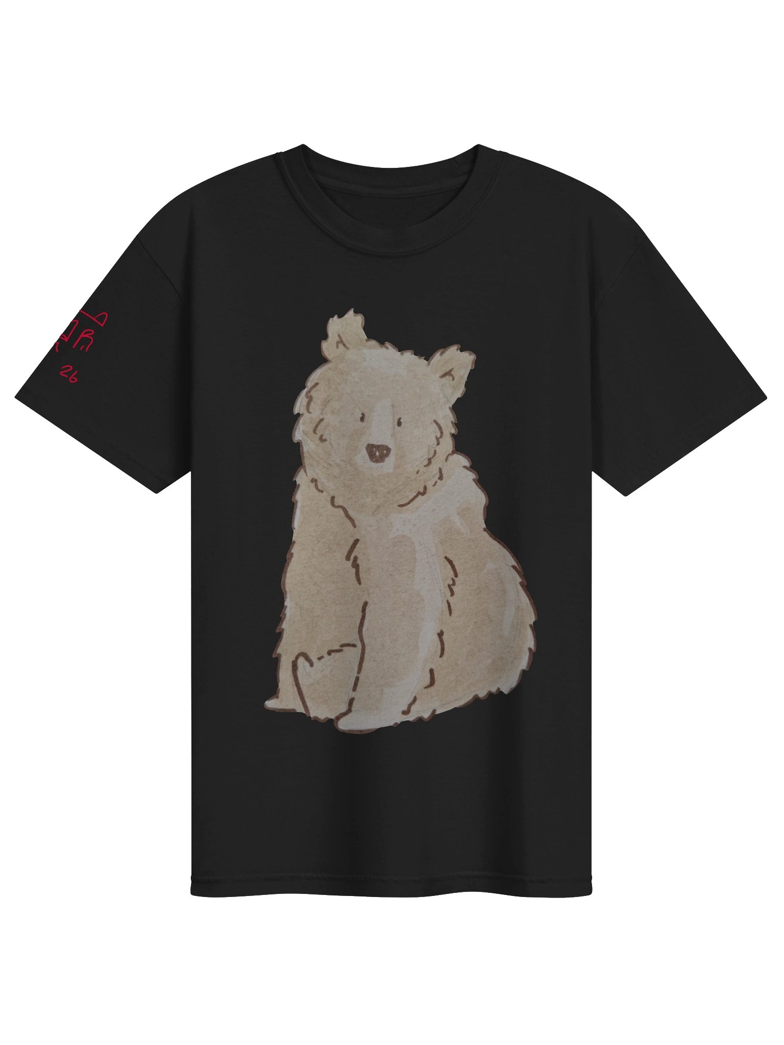 Sitting bear tee heavyweight product image (4)